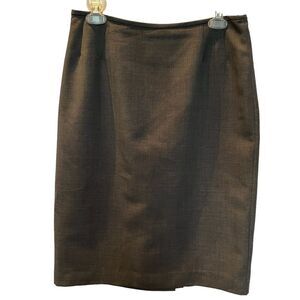 Kasper Women's Petite Pencil Skirt Gray Size 16P Midi